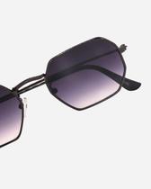 Óculos De Sol Feminino Octagonal Armação Metal Lente Proteção Uv400 Degradê Óculos De Sol Feminino Octagonal Armação Metal Lente Proteção Uv400 Degradê