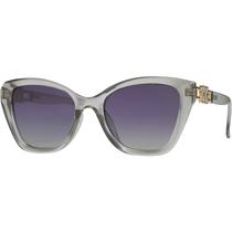 Óculos de Sol Feminino Original Borboleta Transparente Polarizado 6205