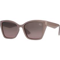 Óculos de Sol Feminino Original Marrom Formato Borboleta Casual Lentes Polarizadas VH