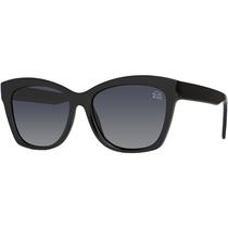 Óculos de Sol Feminino Original Quadrado Preto Lente Polarizada UV400 C1
