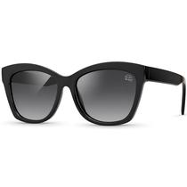 Óculos de Sol Feminino Original Quadrado Preto Lente Polarizada UV400 C1