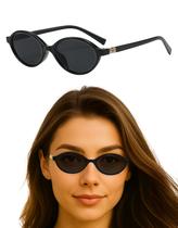 Oculos De Sol Feminino Oval Estilo Retro Moda Festa Estiloso Lente Cosmetica