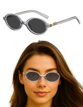 Oculos De Sol Feminino Oval Estilo Retro Moda Festa Estiloso Lente Cosmetica