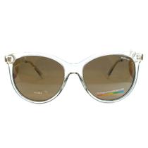 Óculos de Sol Feminino Oval Polaroid 4131 Transparente