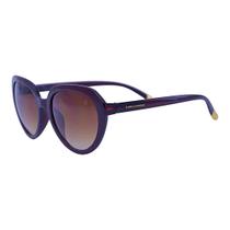 Óculos de Sol Feminino Oval Retro Acetato Mackage - Marrom