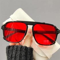 Óculos de Sol Feminino Oversized Vintage - Quadrado, Estilo Moderno e Tendência