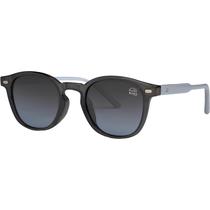 Óculos de Sol Feminino Polarizado Original Redondo Transparente