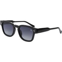 Óculos de Sol Feminino Polarizado UV400 Original Preto Rosto Redondon