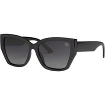 Óculos de Sol Feminino Preto Original Grande Degradê Polarizado UV400 Casual