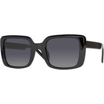 Óculos de Sol Feminino Preto Quadrado Grande Polarizado UV400 Village Heaven 6445