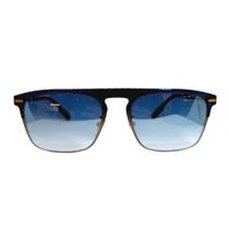 Óculos de Sol Feminino Quadrado Ermengildo Zegna Azul 216