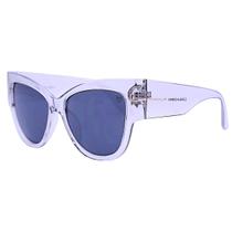 Óculos de Sol Feminino Quadrado Gateado Oversized Acetato Mackage - Cristal