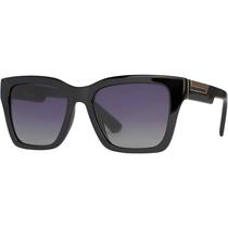 Óculos De Sol Feminino Quadrado Preto Grande Polarizado 6163