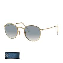 Óculos De Sol Feminino Ray Ban Round Flat Lenses RB3447N 001/3F 53-21