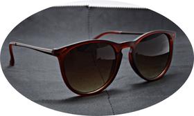 Óculos De Sol Feminino Redondo Retro Vintage SP-253Marrom Degrade UV400 - SHOP-1