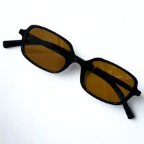 Óculos de Sol Feminino Retrô Quadrado Preto Marrom Onça Óculos de Sol Feminino Retrô Quadrado Preto Marrom Onça