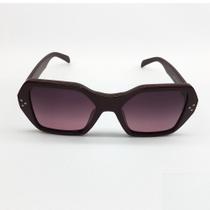 Óculos De Sol Feminino Retrô Vintage Clássico Elegante Armação Violeta Escuro Proteção UV JHV 165