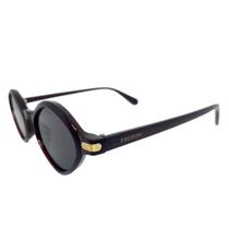 Óculos de Sol Feminino Triton MG3524-C5 Ova Armação Acetato Vinho Lentes Fumê UV400 Luxo Óculos de Sol Feminino Triton MG3524-C5 Ova Armação Acetato Vinho Lentes Fumê UV400 Luxo