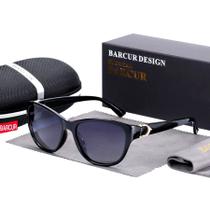 óculos de sol feminino uv400 olho de gato moldura Tr90 polarizados