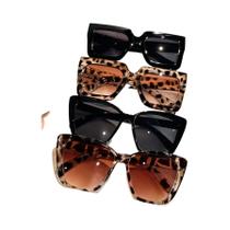 Óculos De Sol Femininos Clássicos Com Armação Plástica Em Forma De Olho De Gato 4PCS Moda Para O Dia