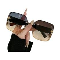 Óculos De Sol Femininos De Luxo Sem Armação Com Corte De Borda Em Formato De Letra M, Óculos De Sol Óculos De Sol Femininos De Luxo Sem Armação Com Corte De Borda Em Formato De Letra M, Óculos De Sol