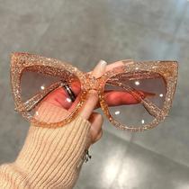 Óculos De Sol Femininos Estilo Gato Grande Com Lentes Gradientes E Estampa De Leopardo Para Praia E