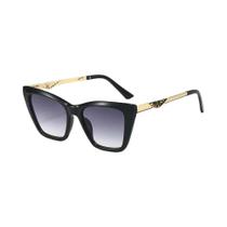 Óculos De Sol Femininos Estilosos Com Lentes Cat Eye UV400, Armação De Metal Clássica