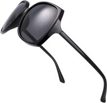 Óculos de Sol Femininos Grandes Quadrados Jackie O Black - The Fresh Óculos de Sol Femininos Grandes Quadrados Jackie O Black - The Fresh