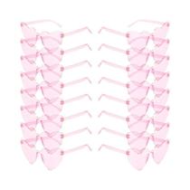 Óculos De Sol Femininos Modernos Sem Aro Em Formato De Coração, 16-20 Pares, Cores Sólidas, Para Óculos De Sol Femininos Modernos Sem Aro Em Formato De Coração, 16-20 Pares, Cores Sólidas, Para