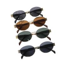 Óculos De Sol Femininos Ovais Da Moda - Kit Com 4 Peças Pequenas Redondas De Metal Para Praia - Óculos De Sol Femininos Ovais Da Moda - Kit Com 4 Peças Pequenas Redondas De Metal Para Praia -