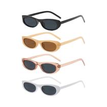 Óculos De Sol Femininos Retrô Olho De Gato UV400 Com Armação Oval Pequena Para Ciclismo E Tendência