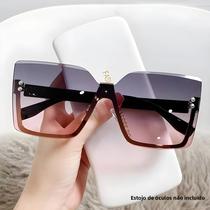 Óculos De Sol Femininos Slim Com Armação Metálica Estilo Europeu-Americano Anti-UV Óculos De Moda