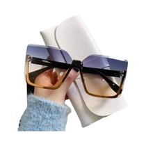 Óculos De Sol Femininos Slim Com Armação Metálica Estilo Europeu-Americano Anti-UV Óculos De Moda