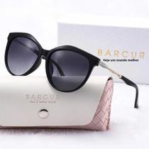 Óculos De Sol Femininos Ultra Leves Polarizados Estilo Gato Em Várias Cores Com Caixa De Presente