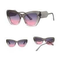Óculos De Sol Femininos Vintage Com Gradiente, Hastes Vazadas E Cores Vibrantes Da Moda Óculos De Sol Femininos Vintage Com Gradiente, Hastes Vazadas E Cores Vibrantes Da Moda