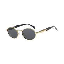Óculos De Sol Femininos Vintage UV400 De Metal 2024 Moda Europeia Americana Luxuosa Gafas Elípticas Óculos De Sol Femininos Vintage UV400 De Metal 2024 Moda Europeia Americana Luxuosa Gafas Elípticas