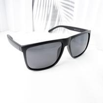 Óculos de sol filtro UV masculino reforçado quadrado relevo na ponte cód 97-3205 - Filó Modas