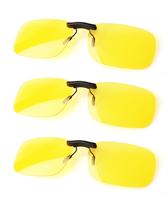 Óculos de sol FIMOSON Clip On Polarized Night Vision UV400, pacote com 3 Óculos de sol FIMOSON Clip On Polarized Night Vision UV400, pacote com 3