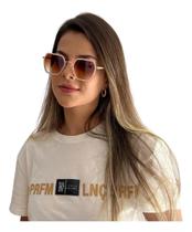 Óculos De Sol Finoti Hexagonal Retro Feminino Uv400 Original