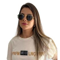 Óculos De Sol Finoti Hexagonal Tradicional Feminino Masculino Uv400