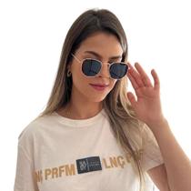 Óculos De Sol Finoti Hexagonal Tradicional Feminino Masculino Uv400
