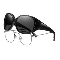 Óculos de sol Fit Over HAOLOTA polarizados UV400 para mulheres