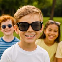 Óculos de sol flexível infantil c/ proteção uv - santorini