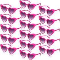 Óculos de sol Flutesan em forma de coração retrô Cat Eye para mulheres x16