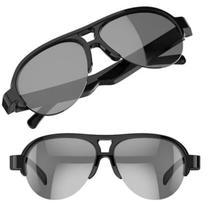 Óculos De Sol Fone de Ouvido Bluetooth Lente Escura Proteção UV Óculos De Sol Fone de Ouvido Bluetooth Lente Escura Proteção UV