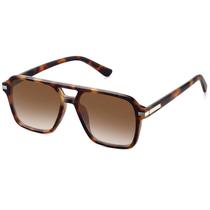 Óculos de Sol Fozono Retro Aviator Quadrado - Modelo FZN813 Marrom