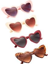 Óculos de sol Frienda Heart Shaped Vintage Cat Eye com bolsa de pano
