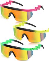 Óculos de Sol Frienda Retro Semi-Sem Armação - Estilo Zigzag - Unissex Óculos de Sol Frienda Retro Semi-Sem Armação - Estilo Zigzag - Unissex