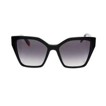 Óculos de Sol Furla SFU686 Feminino Quadrado em Acetato Preto Óculos de Sol Furla SFU686 Feminino Quadrado em Acetato Preto