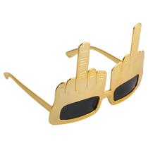 Óculos de sol Gadpiparty Middle Finger Novelty Golden Plastic Óculos de sol Gadpiparty Middle Finger Novelty Golden Plastic